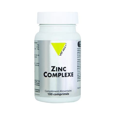 VIT ALL ZINC COMPLEX 100 Tablets Pharmacie En Ligne Citypharma