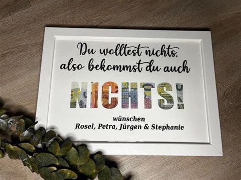 Geldgeschenk NICHTS Geburtstag Geschenk für jeden Anlass Etsy