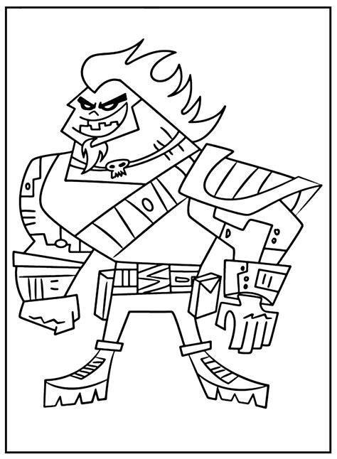 Sam De Danny Phantom Para Colorear