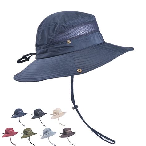 Sun Hats For Men Women Fishing Hat UPF 50 Breathable Wide Brim Summer