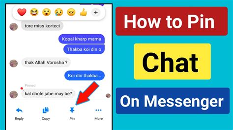 How To Pin Chat On Messenger How To Pin A Message On Messenger Pin A