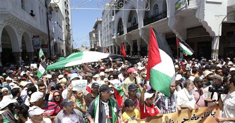 Soutien Gaza Les Marocains Ont March En Masse Rabat Le Ma