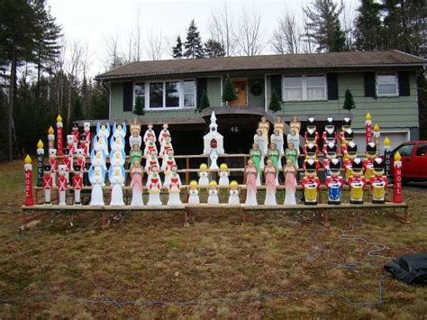 Blow Mold Choir Outdoor Christmas Decorations Holidays And Events Christmas Display