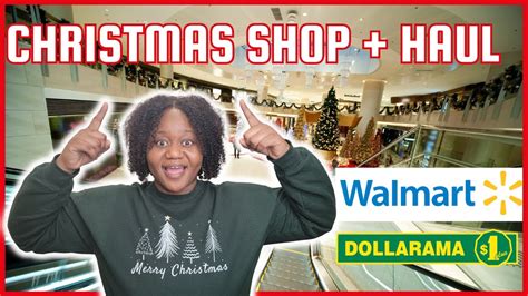 Christmas Shop With Me And Haul Walmart And Dollarama Finds