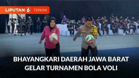 Bhayangkari Daerah Jawa Barat Gelar Turnamen Voli Sebagai Seleksi Tim