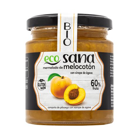 Mermelada De Melocot N Con Sirope De Gave Bio G Ecosana Drasanvi