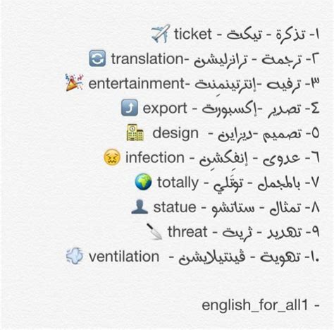 Pin By M M On Vocabulaire Anglais Learn Arabic Language Learn