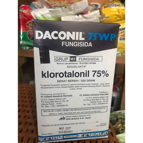 Jual FUNGISIDA DACONIL 75 WP 500 GRAM Shopee Indonesia