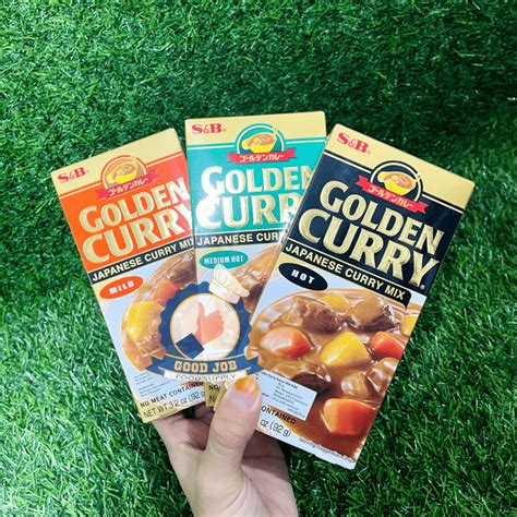 Jual S B GOLDEN CURRY Mix Hot Medium Mild G Japan Cury Pedas Kare Jepang Kari Shopee