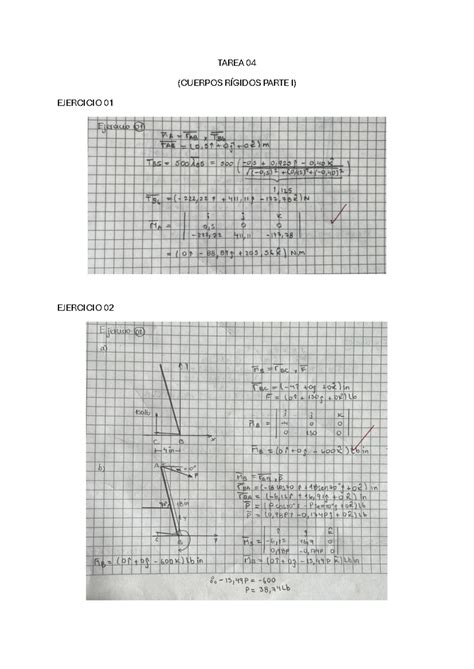 Tarea Est Tica Tarea Cuerpos R Gidos Parte I Ejercicio