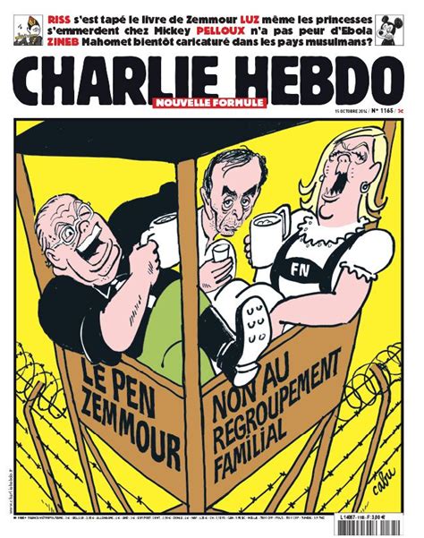 Zemmour Croqu Par Cabu En Une De Charlie Hebdo Ce Mercredi Leblogtvnews