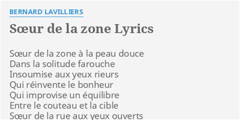 S Ur De La Zone Lyrics By Bernard Lavilliers S Ur De La Zone