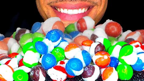 Asmr Eating Freeze Dried Candy Skittles Mukbang Jerry Food Treats Party Youtube