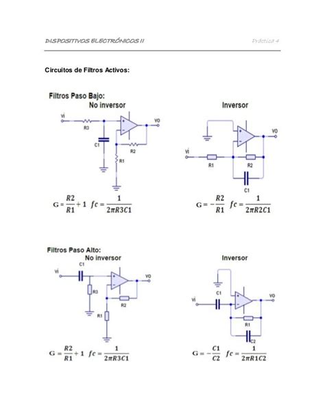 Dispositivos Electrónicos Filtros Activos