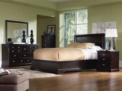 Georgetown 4 Piece King Bedroom Set Dark Merlot Levin Furniture