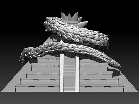Quetzalcoatl Serpiente emplumada 3D model 3D printable | CGTrader