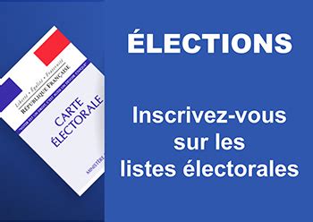 Inscription listes électorales