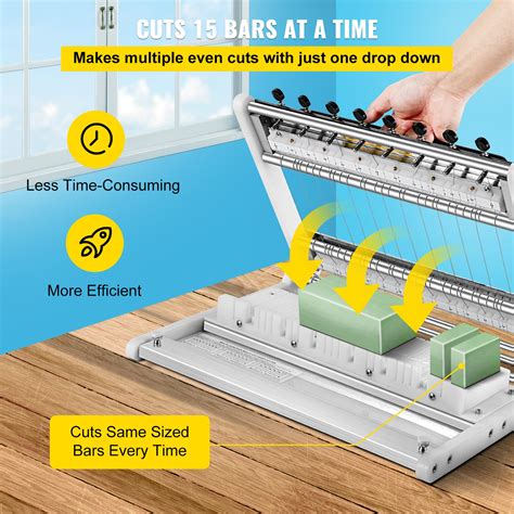 Vevor Multi Soap Cutter Soap Making Loaf Cutter Cuts 1 15 Bars