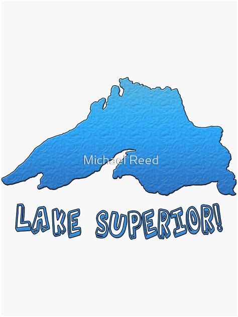 Great Lakes Lake Superior Outline Sticker For Sale By Gorff Redbubble