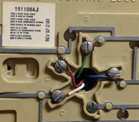 Old Honeywell Thermostat Wiring Diagram 3 Wire