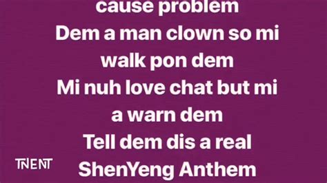 Shenseea Shenyang Anthem Lyrics Youtube