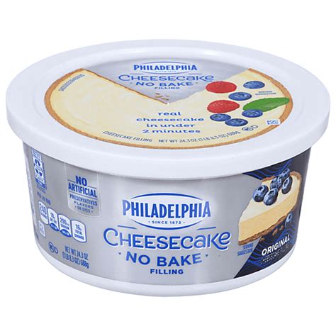 Philadelphia Cheesecake Filling, Original, No Bake 24.3 oz | Cream ...