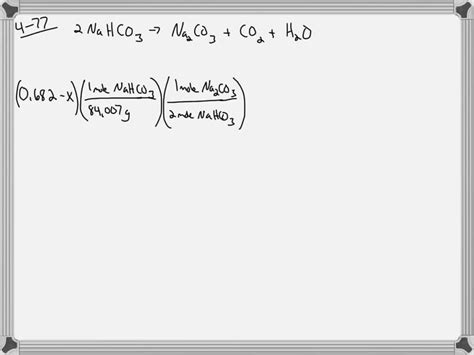 SOLVED Sodium Hydrogen Carbonate NaHCO3 Can Be Decomposed Completely