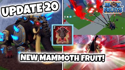 New Mammoth Fruit Added In Blox Fruits Update Leak Youtube