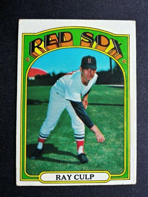 Topps Baseball Card Ray Culp Boston Red Sox Ebay