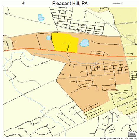 Pleasant Hill Pennsylvania Street Map 4261312