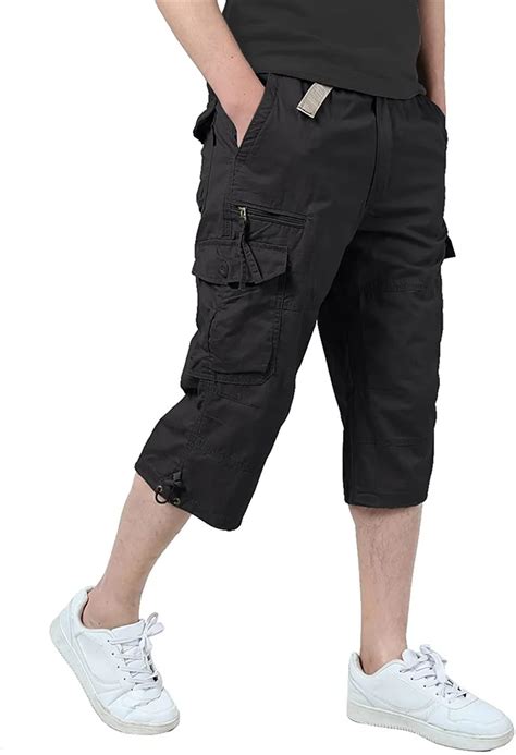 Pantalones Cortos Cargo Por Debajo De La Rodilla Para Hombre Monos