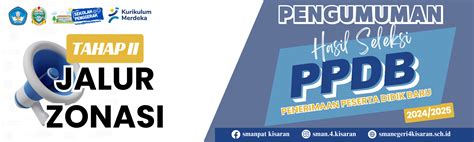 Pengumuman Hasil Seleksi Ppdb Tahap Ii Tahun 2024 Sma Negeri 4 Kisaran