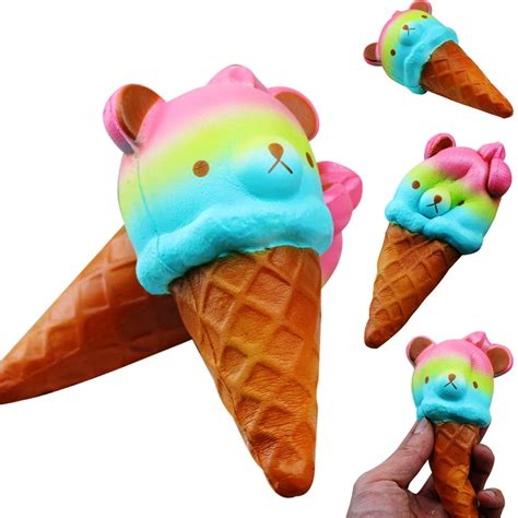 Buy 16cm Jumbo Cute Squishy Toy Bear Ice Cream