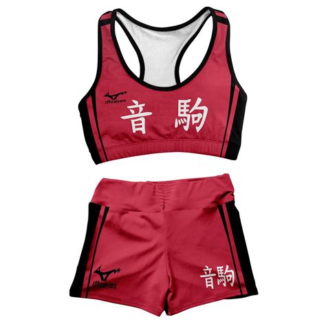 Haikyuu Swimsuits Team Nekoma Active Wear Set Fdm3107 Anime Swimsuits