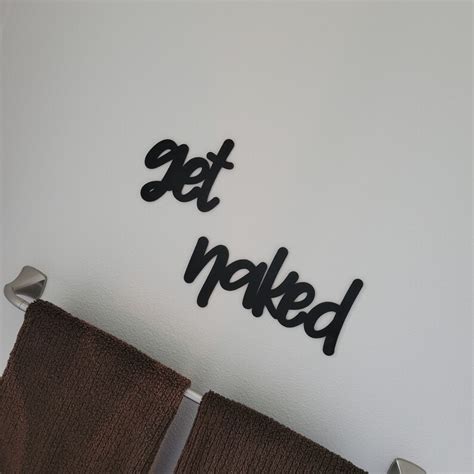 Get Naked Get Naked Sign Get Naked Wood Sign Bathroom Etsy