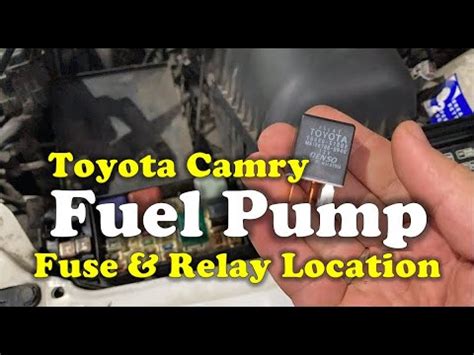 Toyota Camry Fuel Pump Relay Location