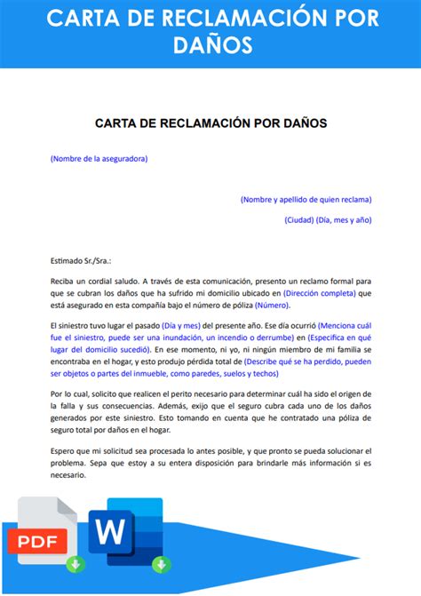 Introducir 39 imagen modelo de carta de reclamo a compañía de seguros