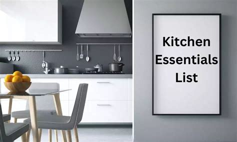 Kitchen Essentials List