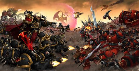 Black Legion Vs Red Corsairs Art By Eliphusz 40K Gallery