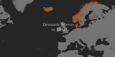 Denmark-Norway in 1580 & 1780 : r/MapChart
