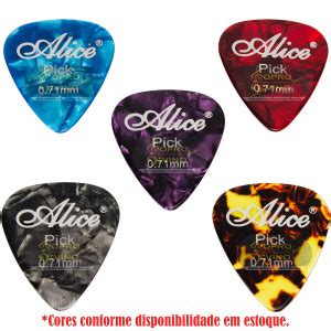 Palheta Viol O Guitarra Cavaco Mm Alice By Deval