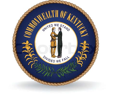 Kentucky State Seal Stock Vector Colourbox