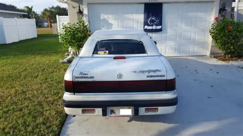 1989 Chrysler LeBaron Premium Convertible 2 Door 2 5L PARTS ONLY