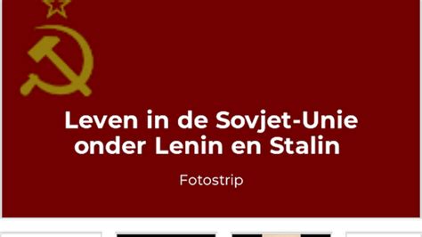 Fotostrip Leven In De Sovjet Unie Lessonup