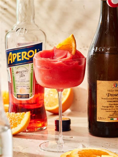 Frozen Blended Strawberry Aperol Spritz Kalejunkie