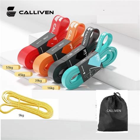 CALLIVEN Premium Weerstandsbanden Tot 164kg Pull Up Resistance Bands