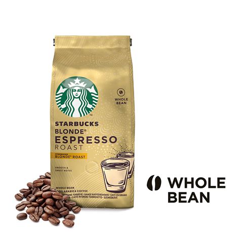 STARBUCKS BLONDE Espresso Roast lysristede hele kaffebønner g Starbucks Hele
