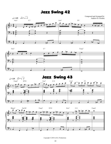 100 Jazz Riffs For Organ Is Based On Common Chord Progressions Used In Jazz Such As The Ii V I