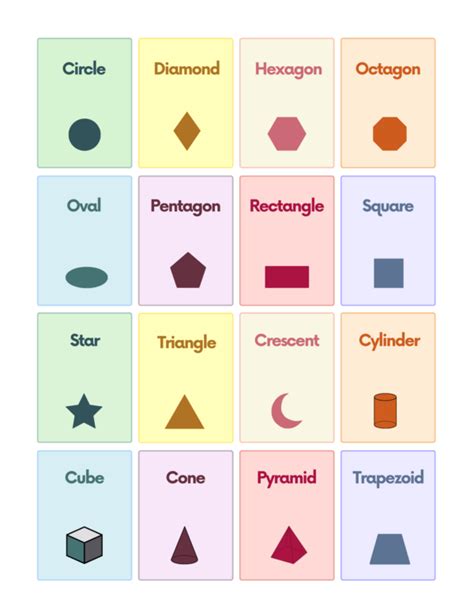 Free Shapes Flashcards for Autism and Speech Therapy | AutisticHub
