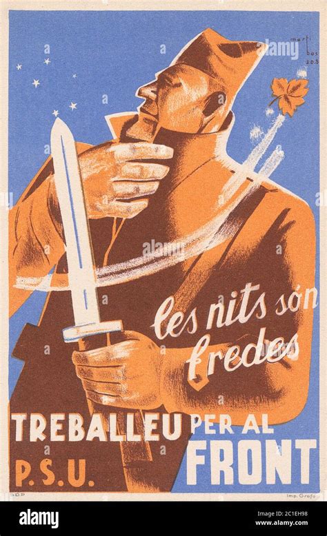 Affiche De Propagande De La Guerre Civile Espagnole Banque De